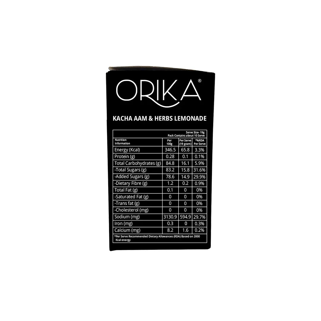 Orika Kacha Aam Lemonade Pack of 1, 190g - Orika Spices India